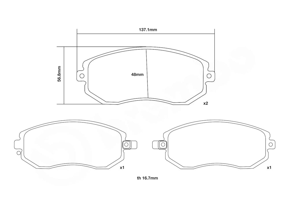 Pastillas de freno delanteras Brembo Sport HP2000 - 07.D435.19 - Mercedes C63 W205 