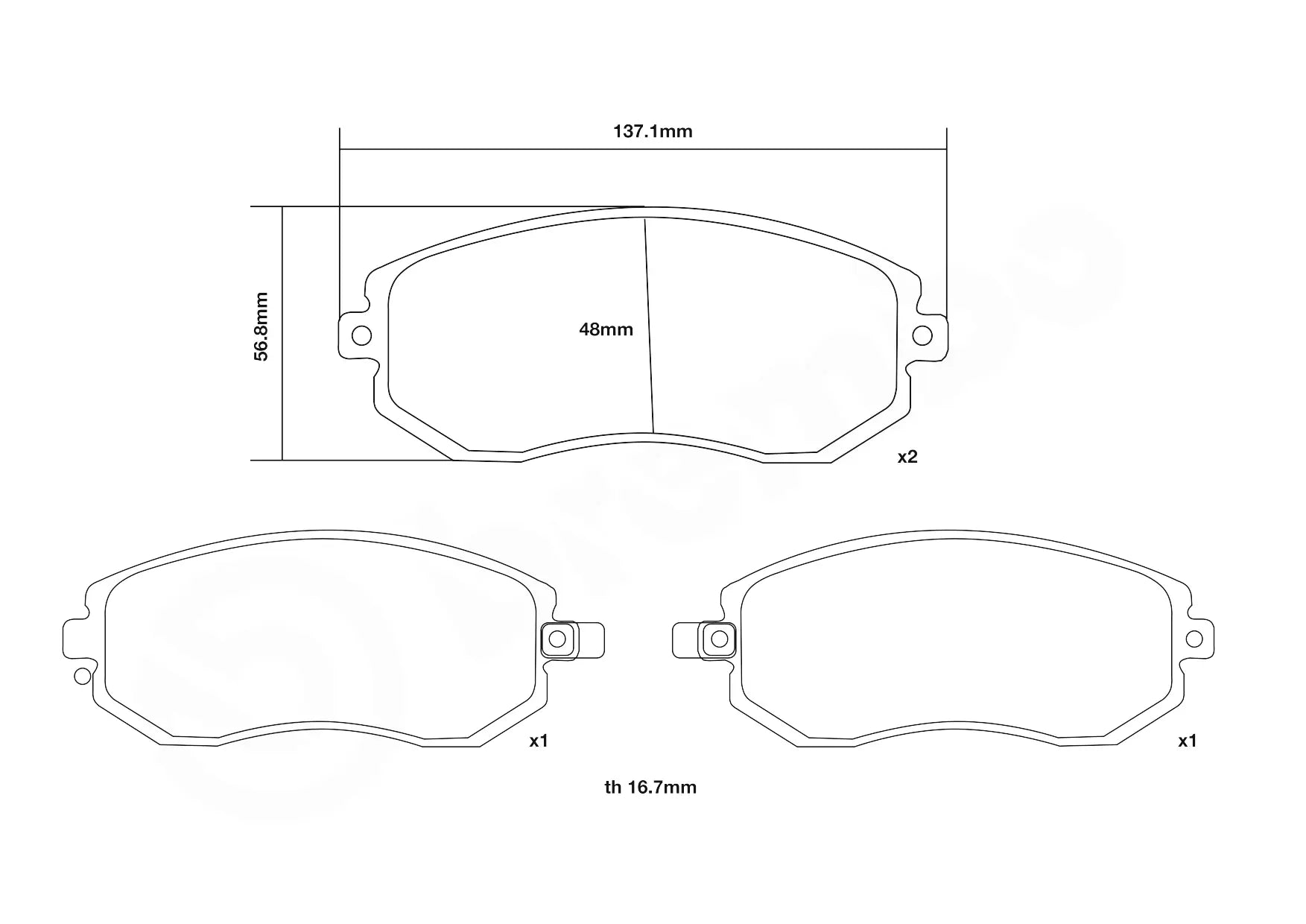 Brembo Sport HP2 Front Brake Pads - 07.B314.73 - Toyota GT86/GR86