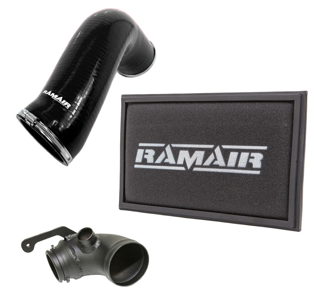 Filtro de aire Ramair para panel, manguera de admisión y codo turbo para Audi S3 8V, TTS 8S y VW Golf GTI/R Mk7