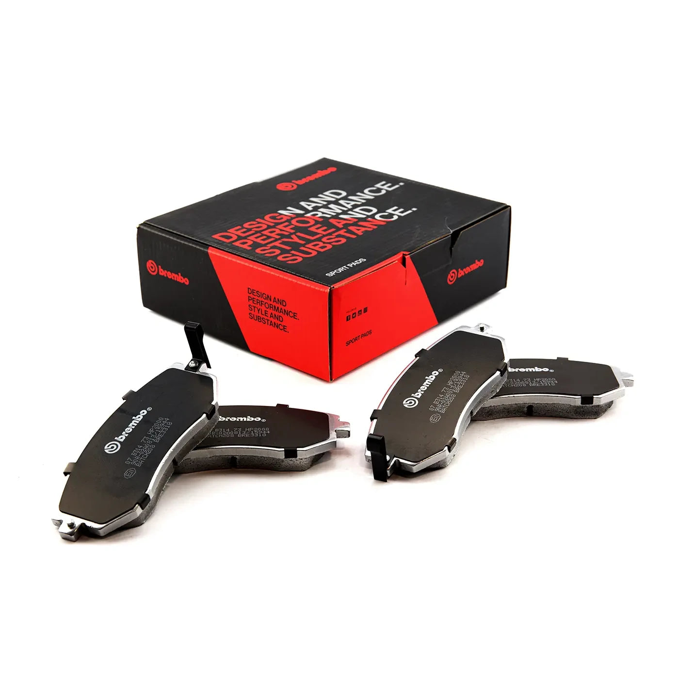 Brembo Sport HP2 Front Brake Pads - 07.B314.73 - Toyota GT86/GR86