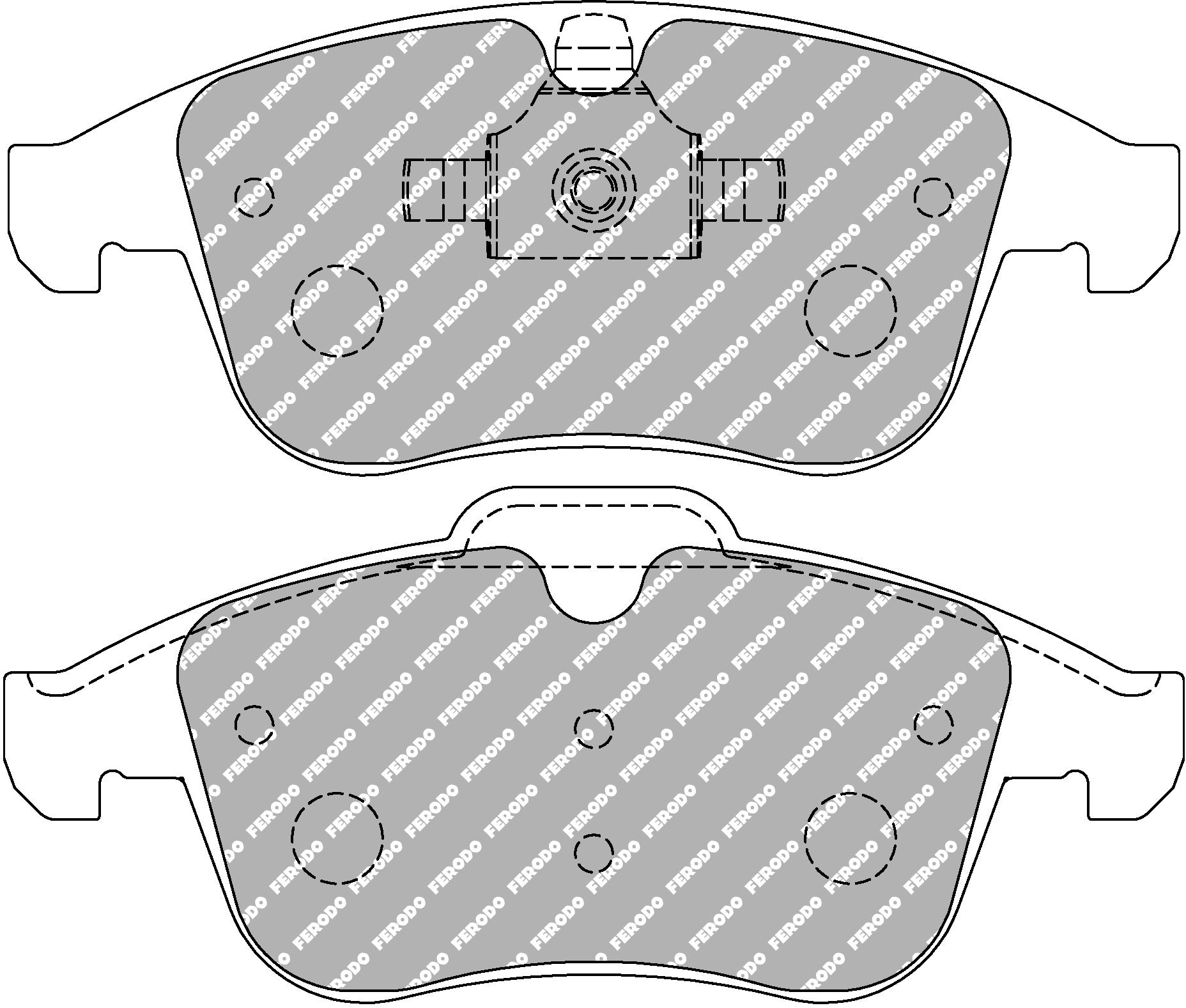 Ferodo Racing Front Brake Pads - Renault Clio RS Mk4 200/220