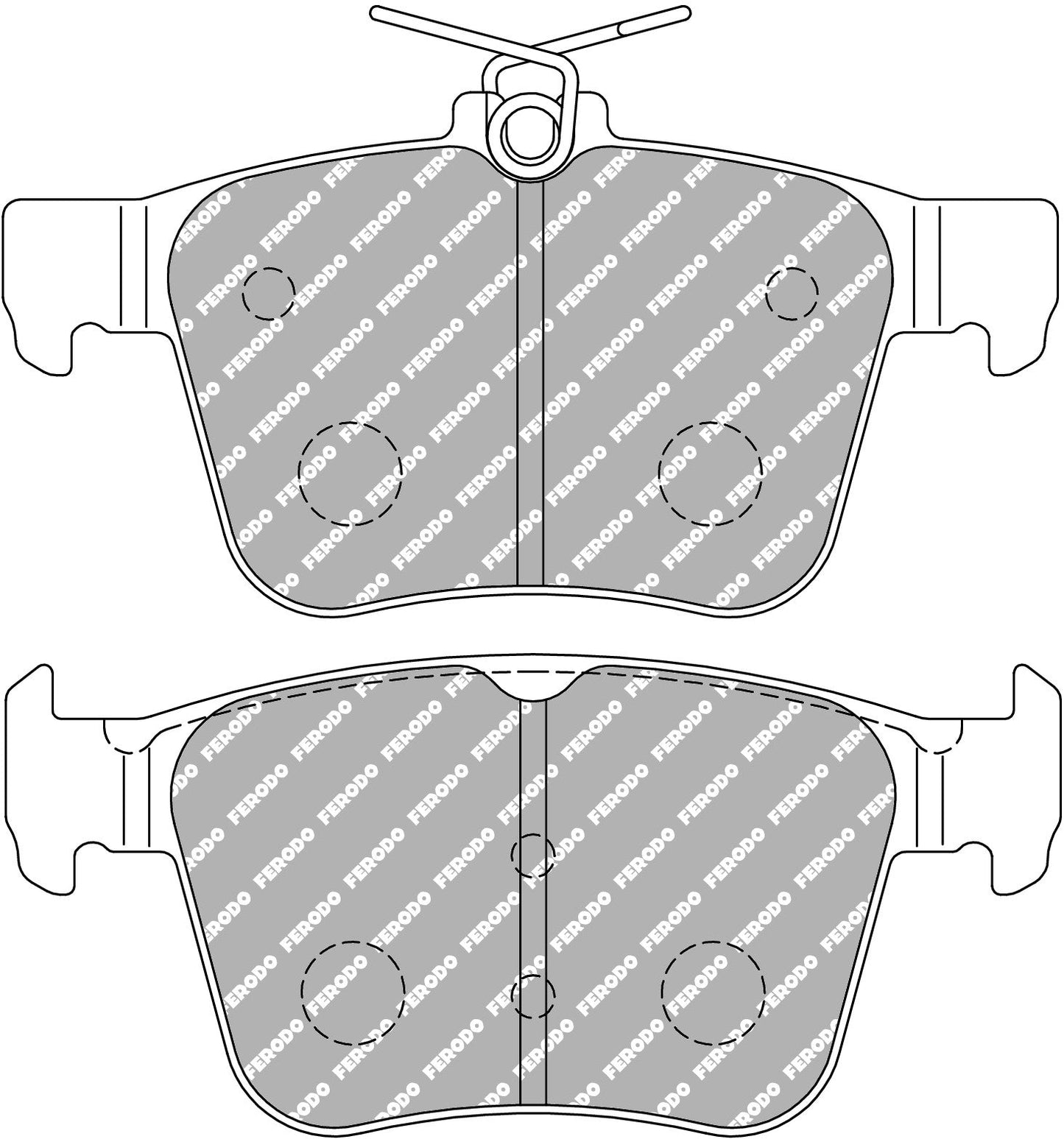 Ferodo Racing Rear Brake Pads - VW Golf GTI Mk7