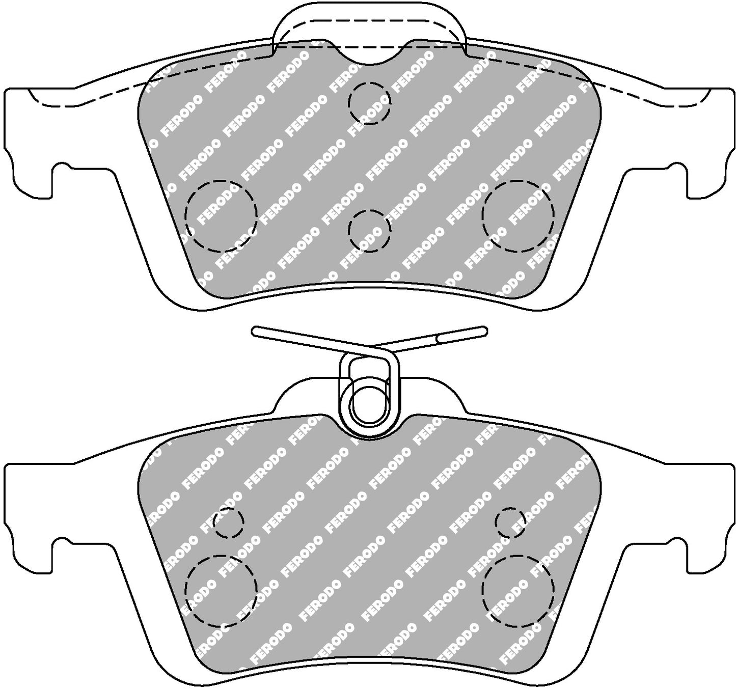 Ferodo Racing Rear Brake Pads - Ford Focus RS Mk3