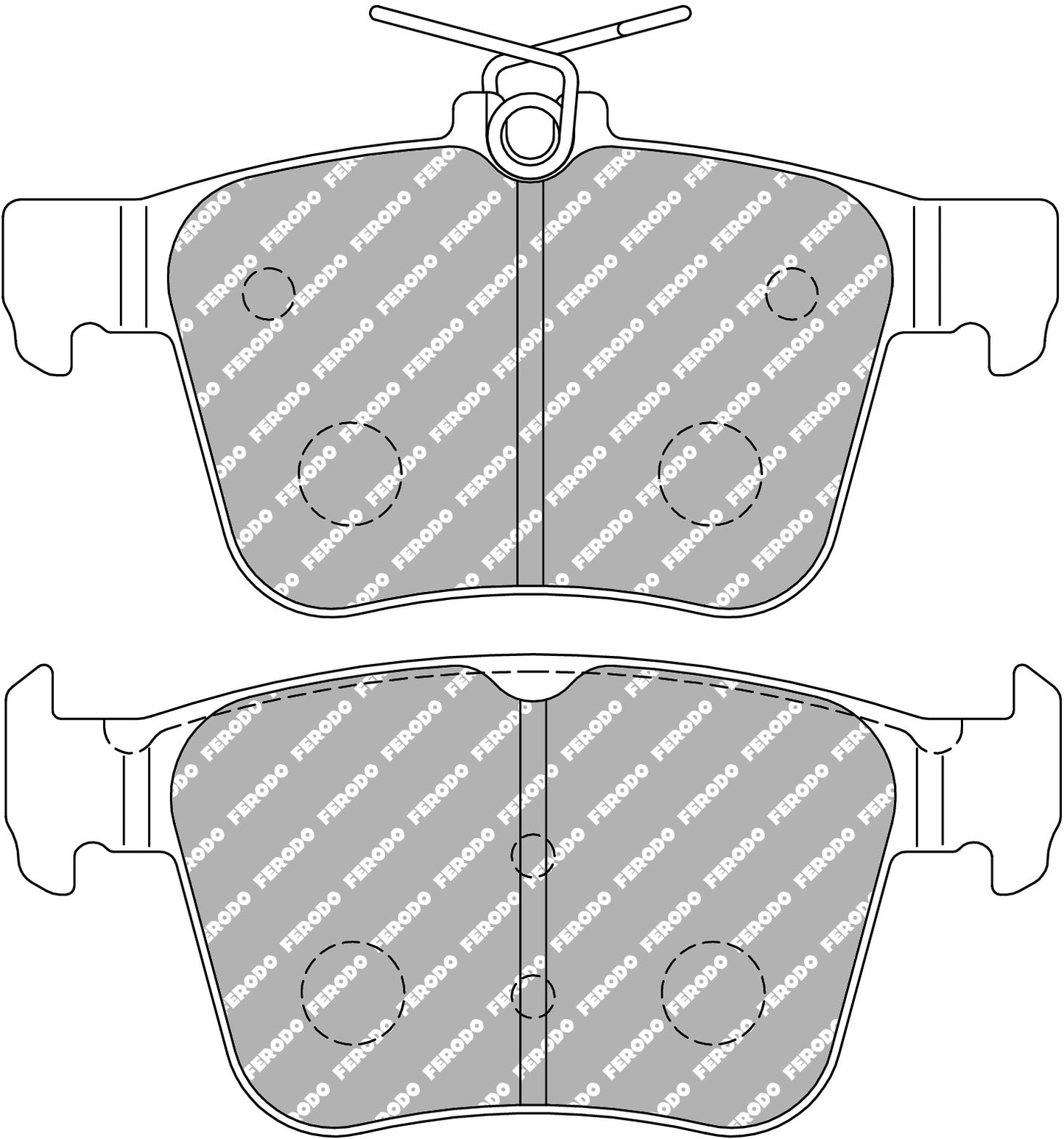 Ferodo Racing Rear Brake Pads - VW Golf R Mk7