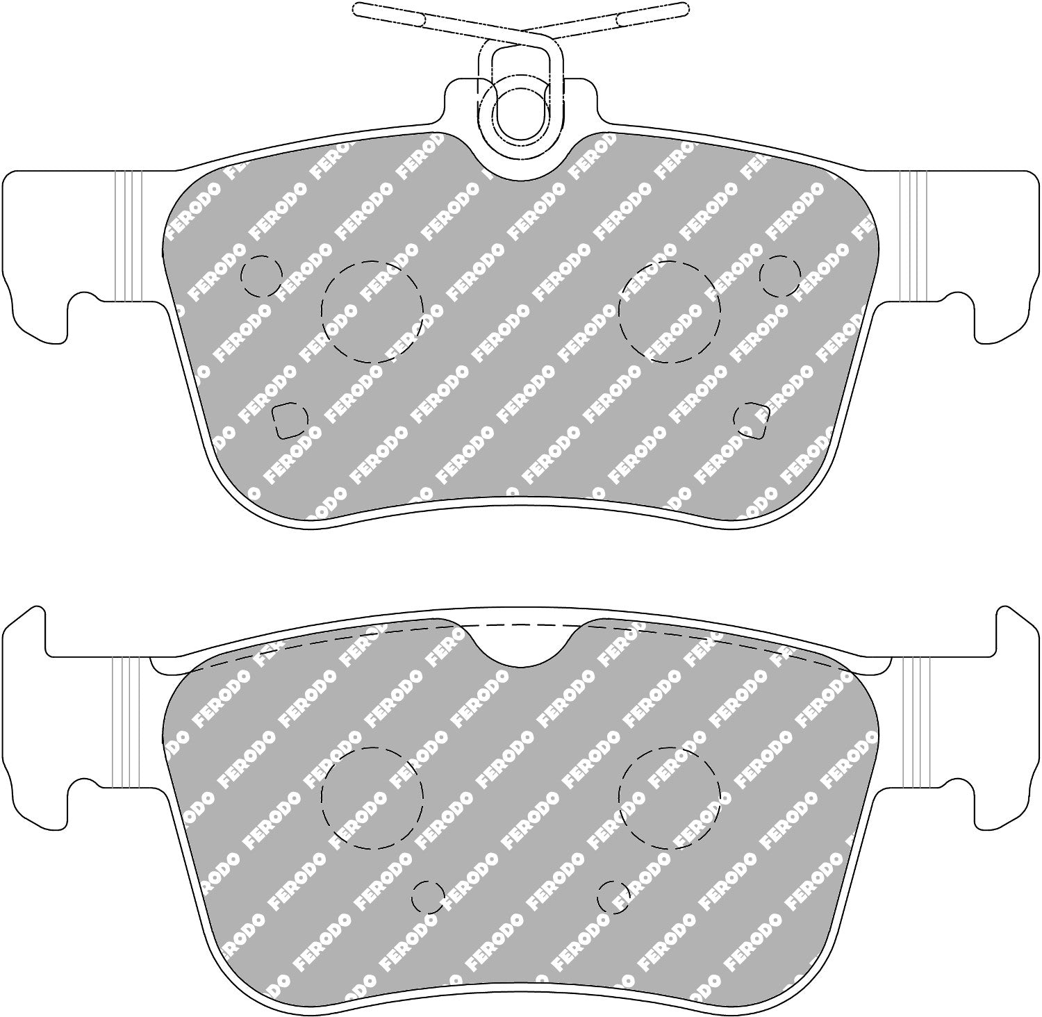 Ferodo Racing Rear Brake Pads - Honda Civic Type R FK8