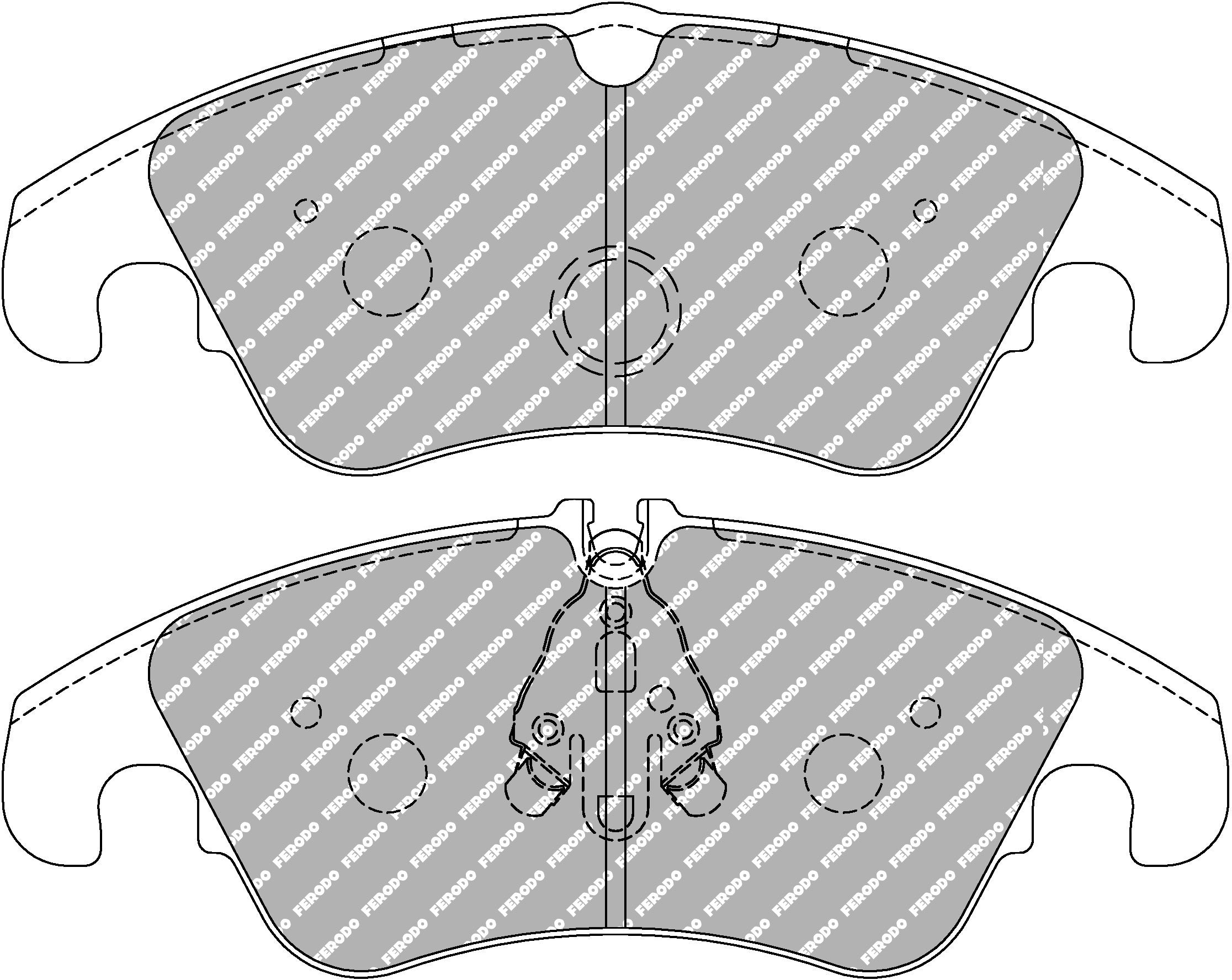 Ferodo Racing Front Brake Pads - Ford Focus RS Mk2