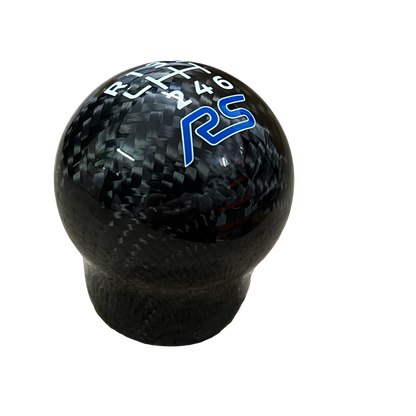 Genuine Carbon Fibre Gear Knob - RS Logo - Car Enhancements UK