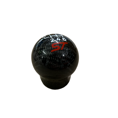 Genuine Carbon Fibre Gear Knob - ST Logo - Car Enhancements UK