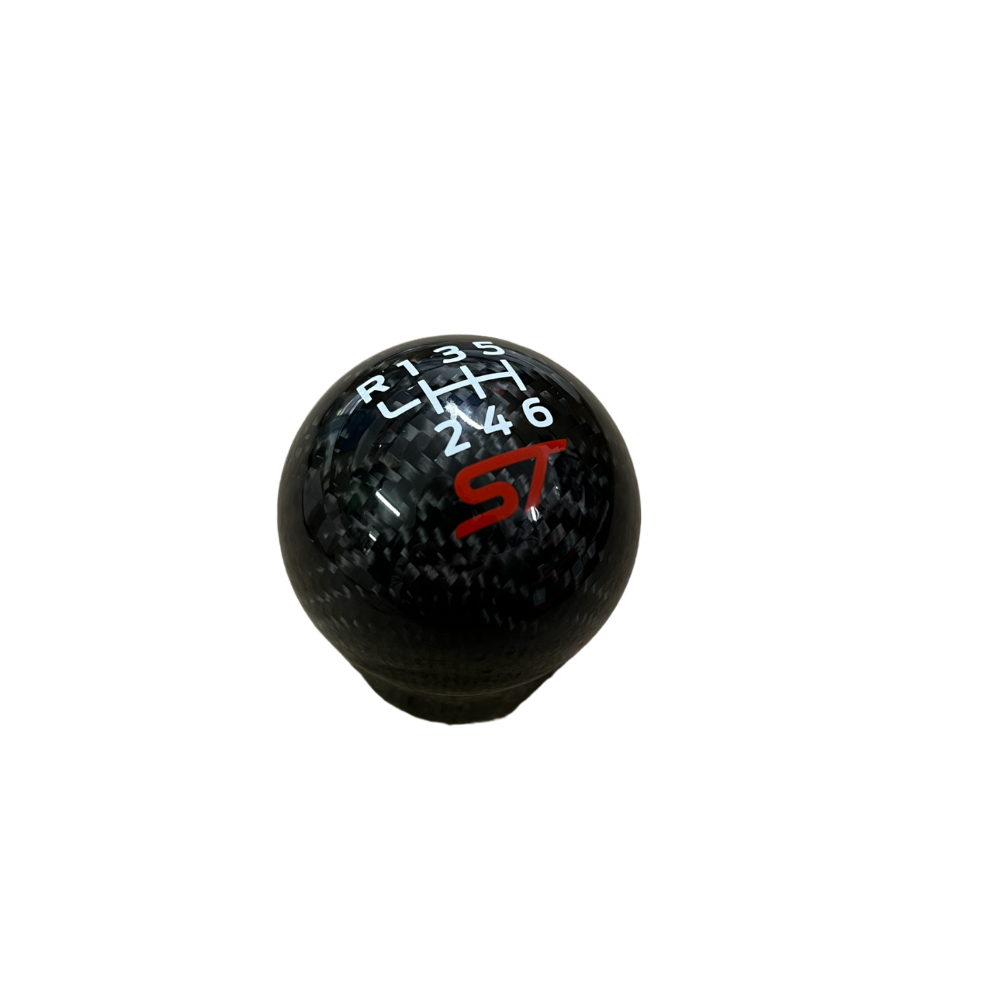 Genuine Carbon Fibre Gear Knob - ST Logo - Car Enhancements UK