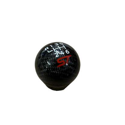 Genuine Carbon Fibre Gear Knob - ST Logo - Car Enhancements UK