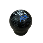 Genuine Carbon Fibre Gear Knob - RS Logo - Car Enhancements UK