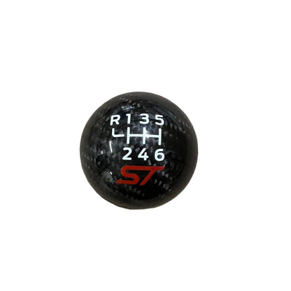 Genuine Carbon Fibre Gear Knob - ST Logo - Car Enhancements UK