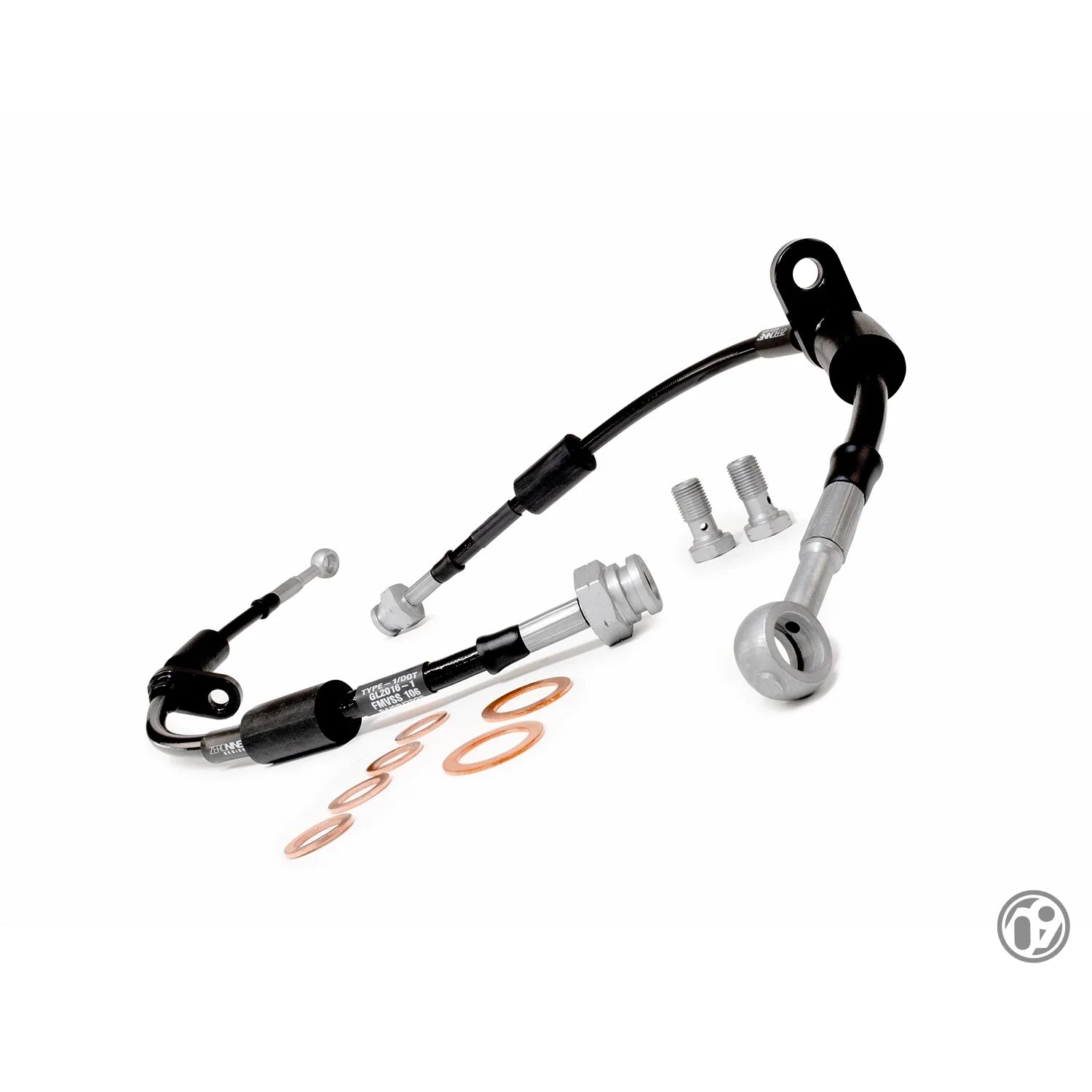 ZERONINE Design Braided Brake Line Kit Front - Ford Fiesta ST Mk7