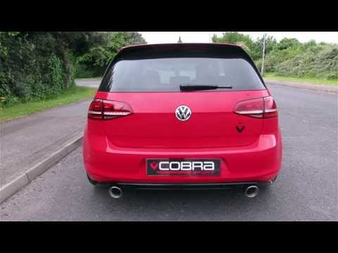 Cobra Sport VW Golf GTI Mk7 (Pre-Facelift) Quad Exit Turbo-Back Exhaust System