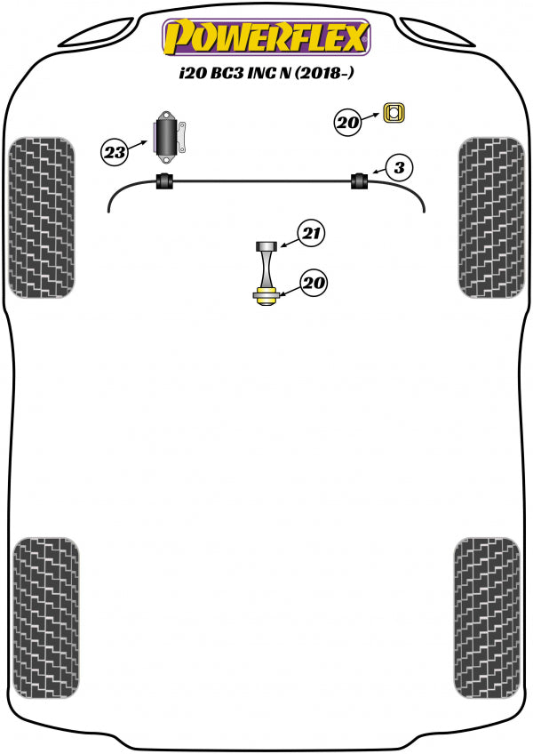 Powerflex Lower Torque Mount - Hyundai i20N