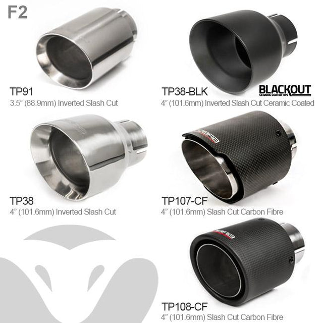 Échappement de performance de course avec suppression du boîtier arrière du catalyseur Venom pour Mini (Mk2) Cooper S / JCW (R56/R57) 