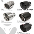 Échappement de performance de course avec suppression du boîtier arrière du catalyseur Venom pour Mini (Mk2) Cooper S / JCW (R56/R57) 