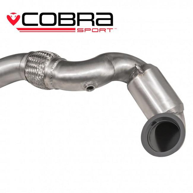 Escape deportivo de alto rendimiento con tubo de bajada delantero Cobra para VW Golf R (Mk7) 2.0 TSI (5G) (12-18)